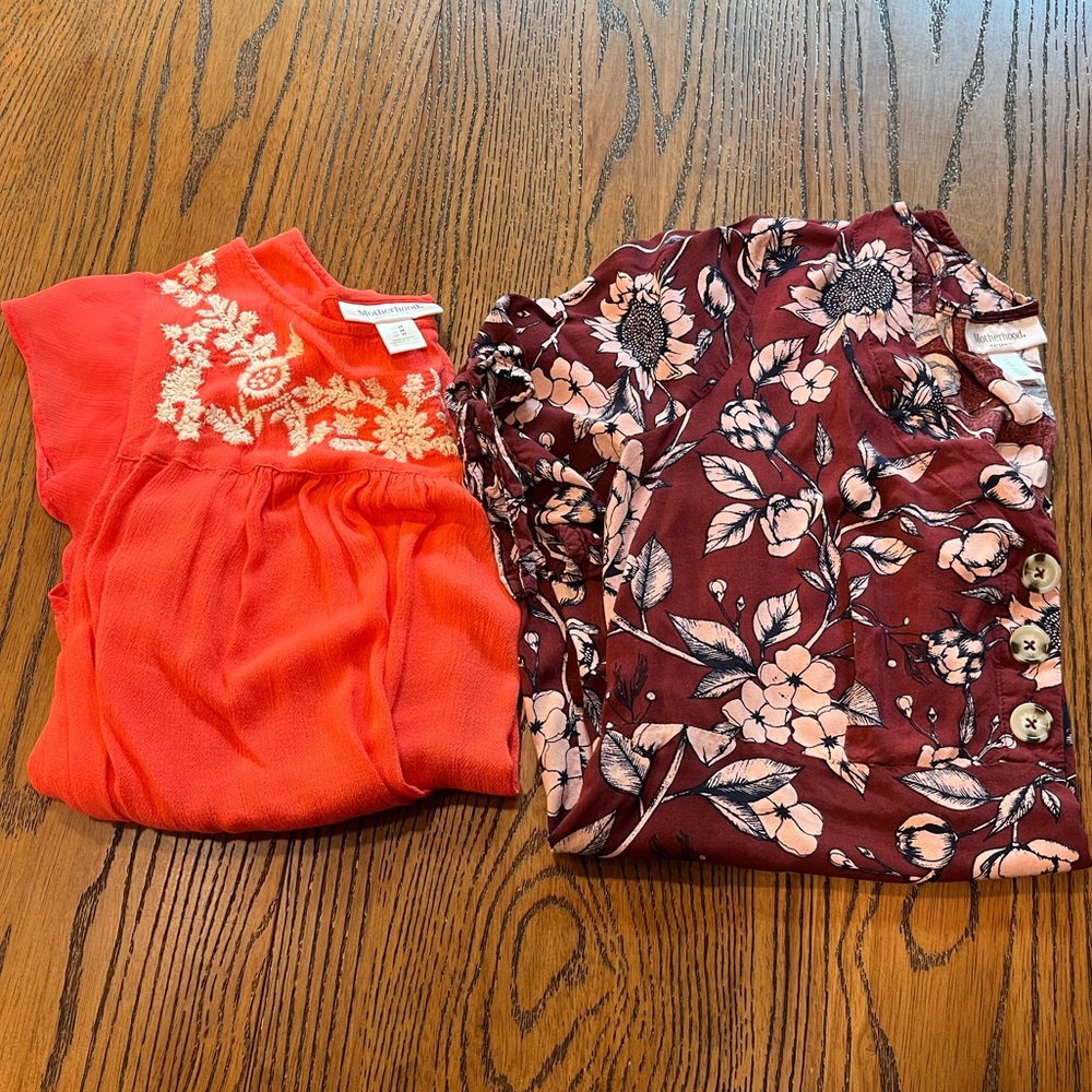 Motherhood Maternity Floral Blouse Bundle - Size M - Picture 6 of 6